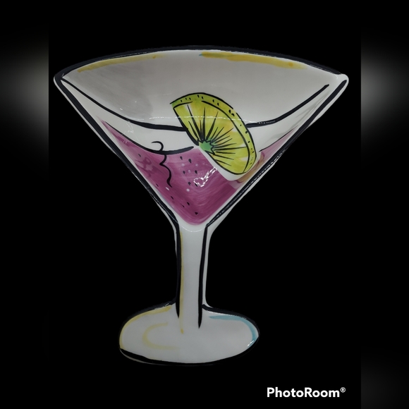 Clay Art Dining Clay Art Martini Shaped Snack Bowl Kithen Towel
